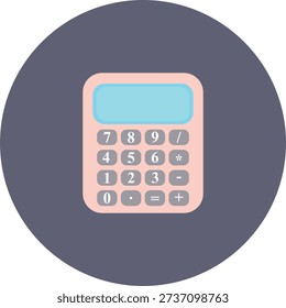 Calculator Icon for UI UX Design, Mobile App Interface, Accounting, Finance and Budget Planning – EPS 10