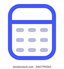 Calculator icon for uiux, web, app, infographic, etc