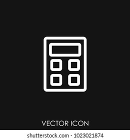 calculator icon vector