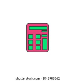 calculator icon vector