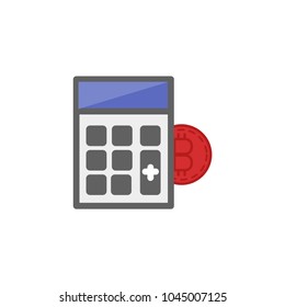 calculator icon vector
