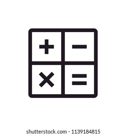 calculator icon vector