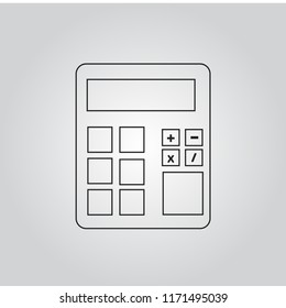 Calculator icon vector
