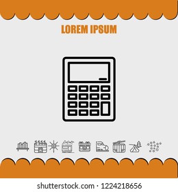 Calculator icon vector