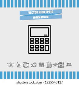 Calculator icon vector