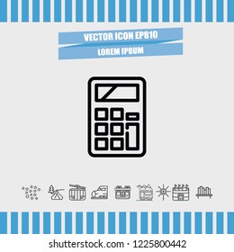 Calculator icon vector