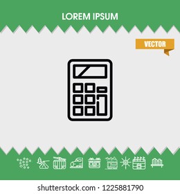 Calculator icon vector