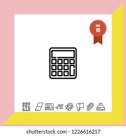 Calculator icon vector