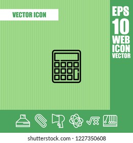 Calculator icon vector