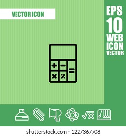 calculator icon vector