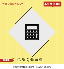 Calculator icon vector
