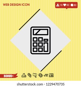 Calculator icon vector