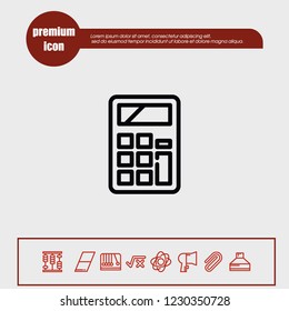 Calculator icon vector