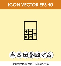 calculator icon vector