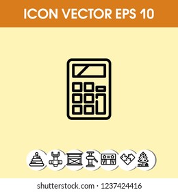 Calculator icon vector