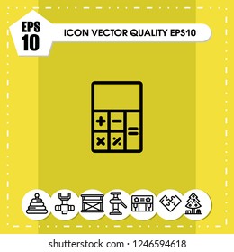 calculator icon vector