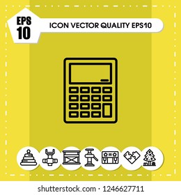Calculator icon vector