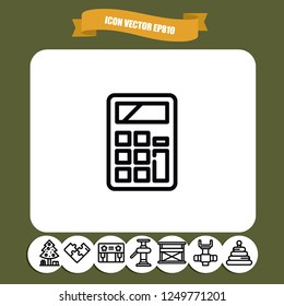Calculator icon vector