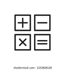 calculator icon vector