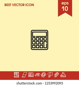 Calculator icon vector