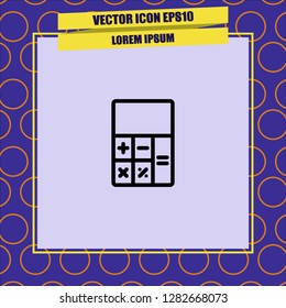 calculator icon vector