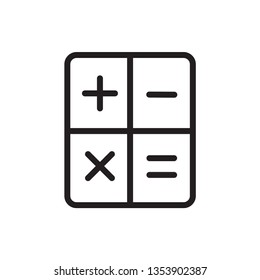 calculator icon vector