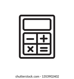 calculator icon vector