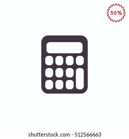 calculator icon vector.