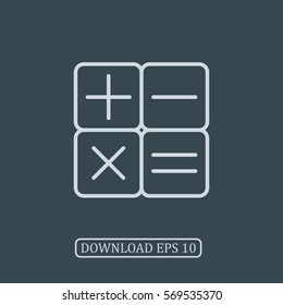 Calculator icon vector