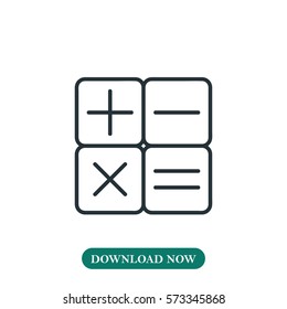 Calculator icon vector