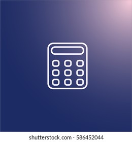 Calculator icon vector