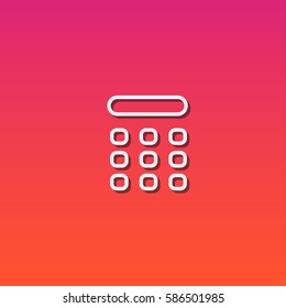 Calculator icon vector