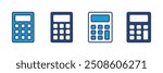 Calculator icon vector. Accounting calculator icon. calculator vector