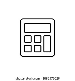 Vector de icono de la calculadora. Icono de calculadora de cuentas. vector de calculadora