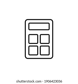 Calculator icon vector. Accounting calculator icon. calculator vector