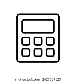 Calculator icon vector. Accounting calculator icon. calculator vector