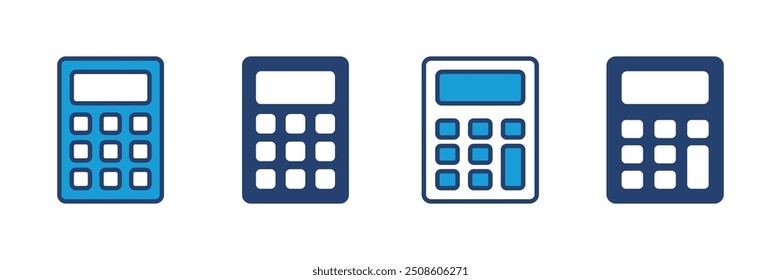 Vetor de ícone da Calculadora. Ícone da calculadora de contabilidade. vetor da calculadora