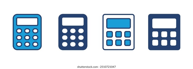 Icono de la calculadora Vector. Icono de la calculadora contable. calculadora Vector