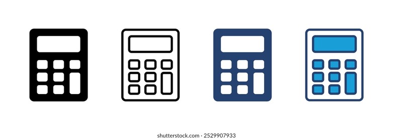 Calculator icon vector. Accounting calculator icon. calculator vector