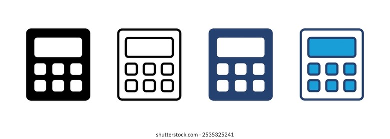 Calculator icon vector. Accounting calculator icon. calculator vector