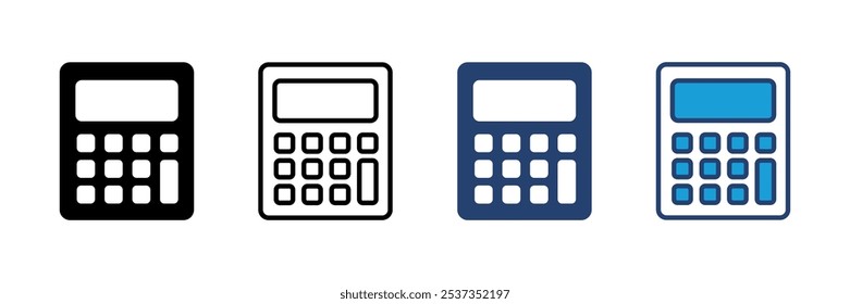 Calculator icon vector. Accounting calculator icon. calculator vector