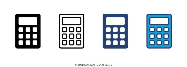 Calculator icon vector. Accounting calculator icon. calculator vector