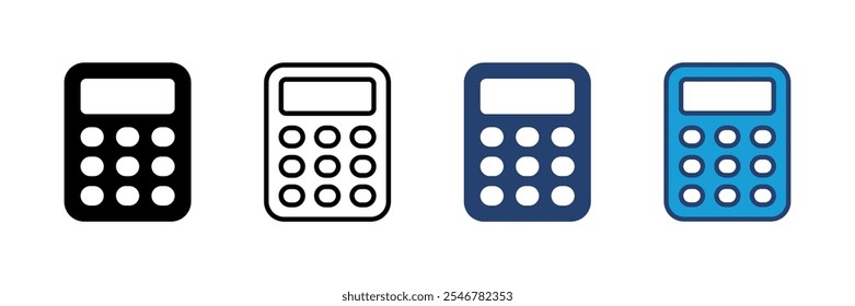 Calculator icon vector. Accounting calculator icon. calculator vector