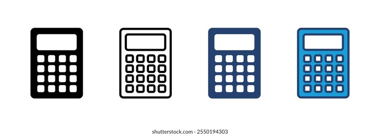 Calculator icon vector. Accounting calculator icon. calculator vector