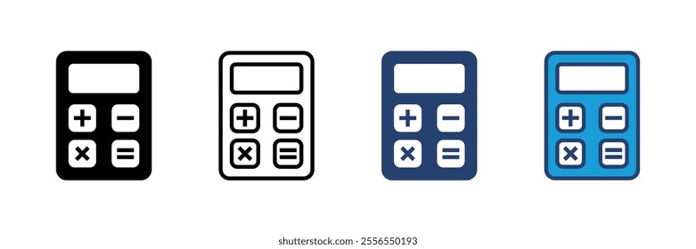 Calculator icon vector. Accounting calculator icon. calculator vector