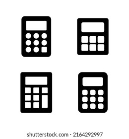 Calculator icon vector. Accounting calculator sign and symbol.