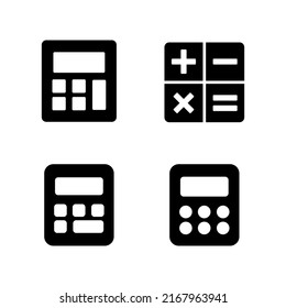 Calculator icon vector. Accounting calculator sign and symbol.