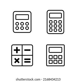 Calculator icon vector. Accounting calculator sign and symbol.