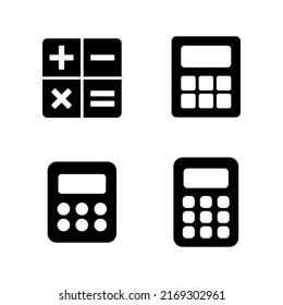 Calculator icon vector. Accounting calculator sign and symbol.