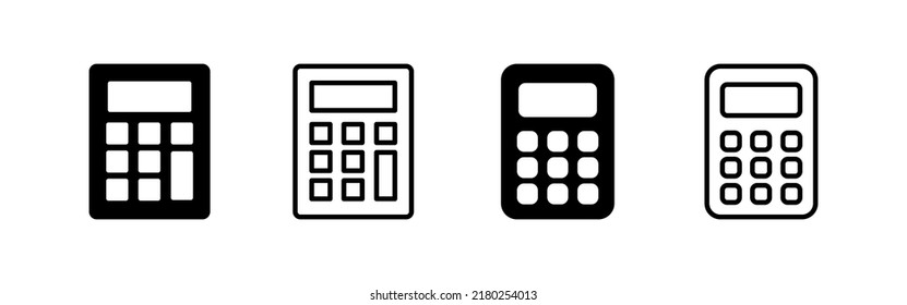 Calculator icon vector. Accounting calculator sign and symbol.